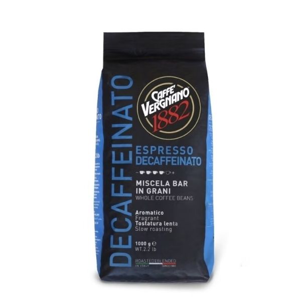 CAFFE VERGNANO DECAFFEINATO GRANI 1KG X6