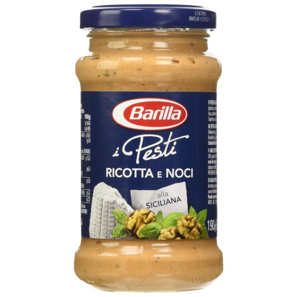 BARILLA PESTO SICILIANO SAUCE 12X190GR GLASS JAR