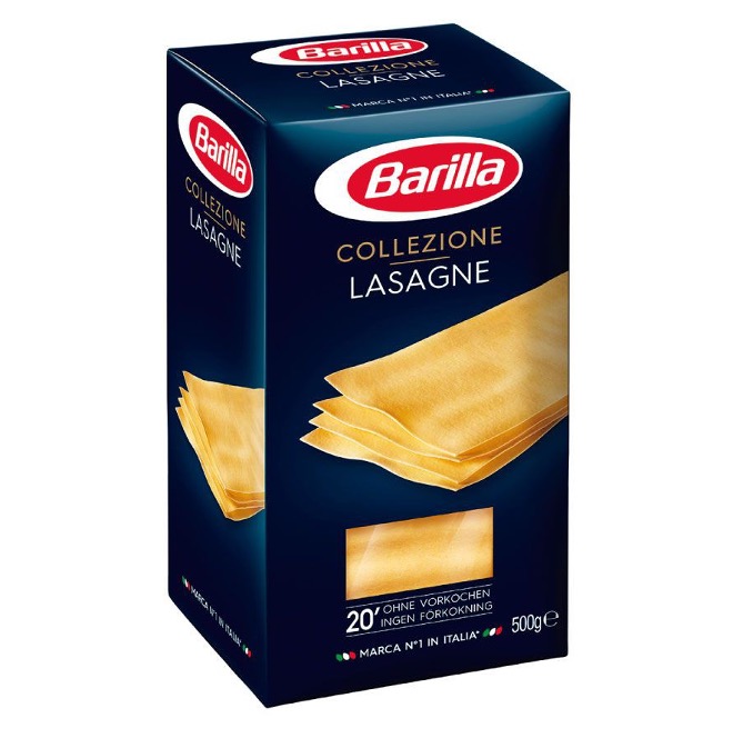 PASTA BARILLA SEMOLINA LASAGNE 500GX12