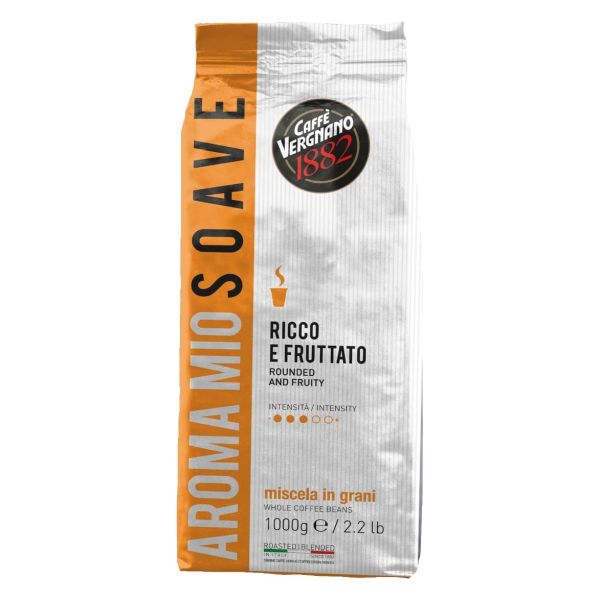 VERGNANO RICH AND FRUITY COFFEE BEANS 1000G X6